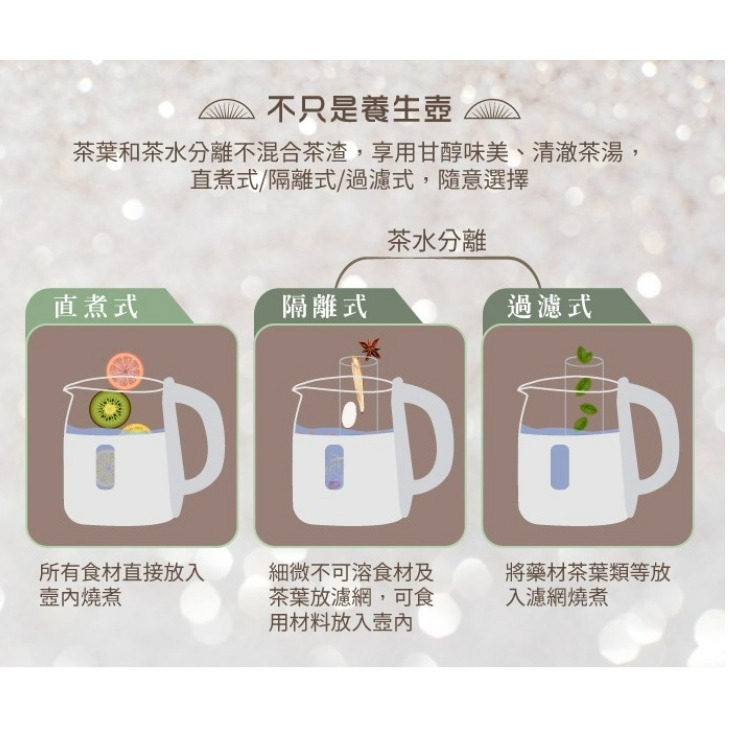 XYFYK1501G 東元 TECO 智能1.5L恆溫玻璃電熱養生壺/快煮壺/電水壺-細節圖6