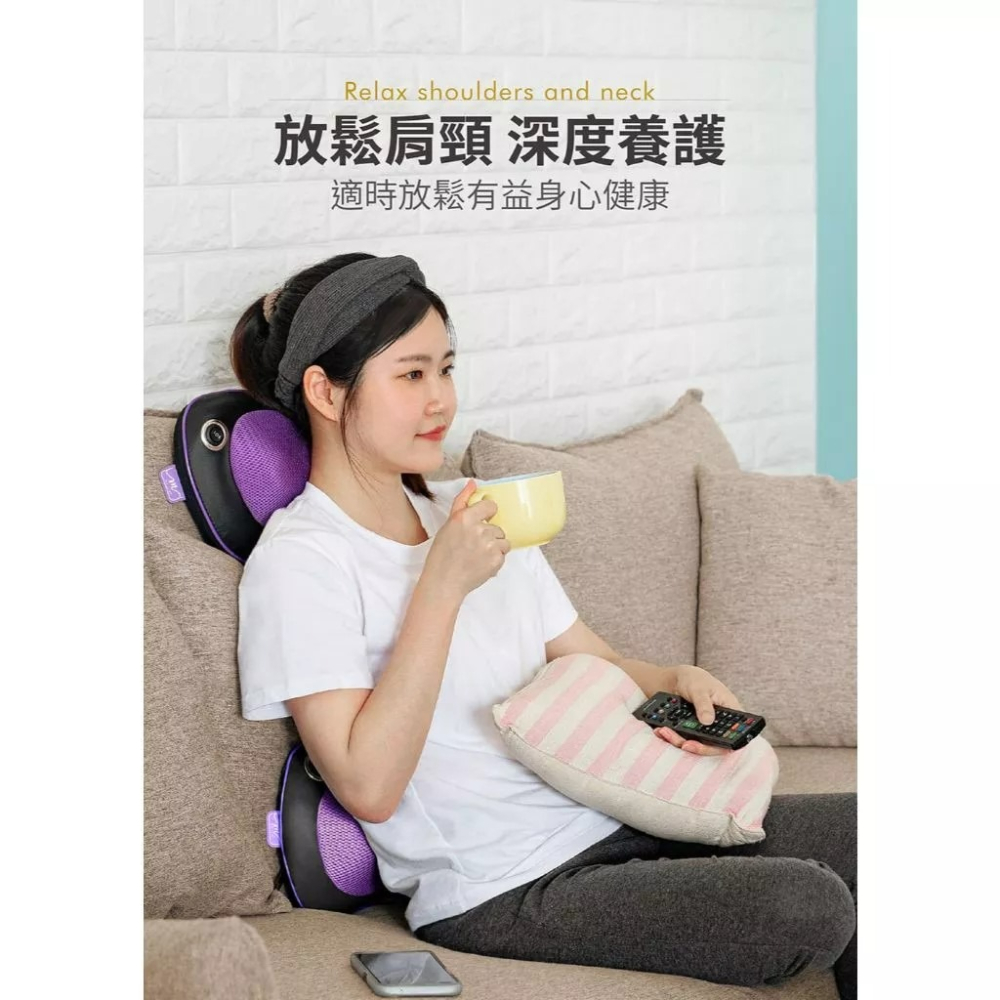 BY060020 魔力家M620有線款頸肩揉捏溫熱按摩枕-細節圖2