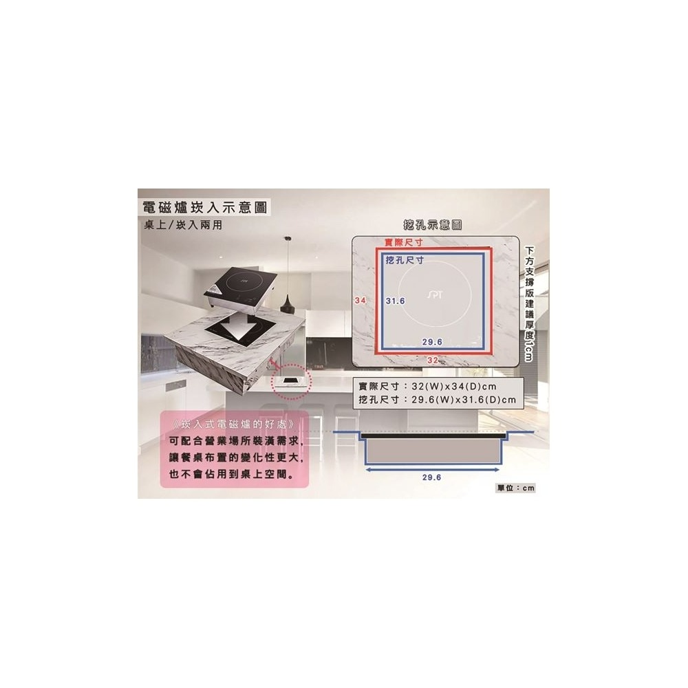 SR-S320  尚朋堂商業用220V大功率電磁爐-細節圖7