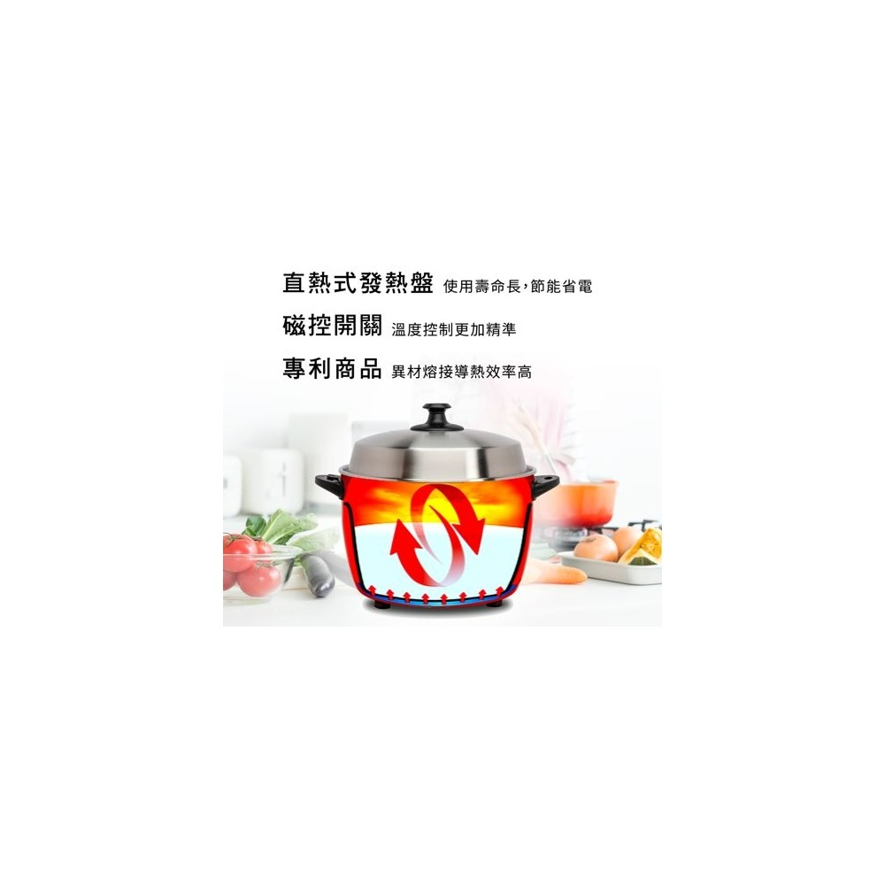 SSC-06KR 尚朋堂6人份養生不鏽鋼304電鍋-細節圖2
