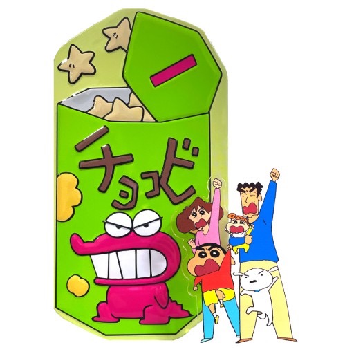 韓集韓吉-韓國 蠟筆小新 軟糖 鐵盒 含立牌-細節圖2