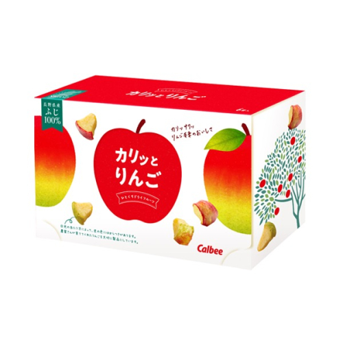 日本 季節限定Calbee 長野縣産 脆皮蘋果乾 10g×6袋