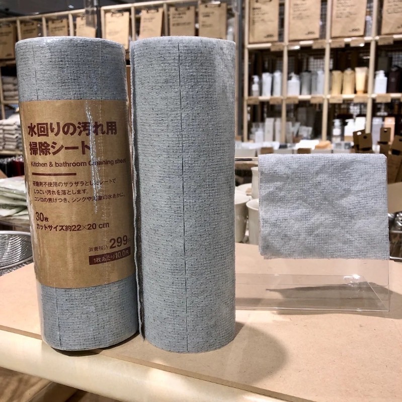 【🇯🇵日本境內版 無印良品MUJI 拋棄式水垢清潔布 30枚/捲-細節圖3