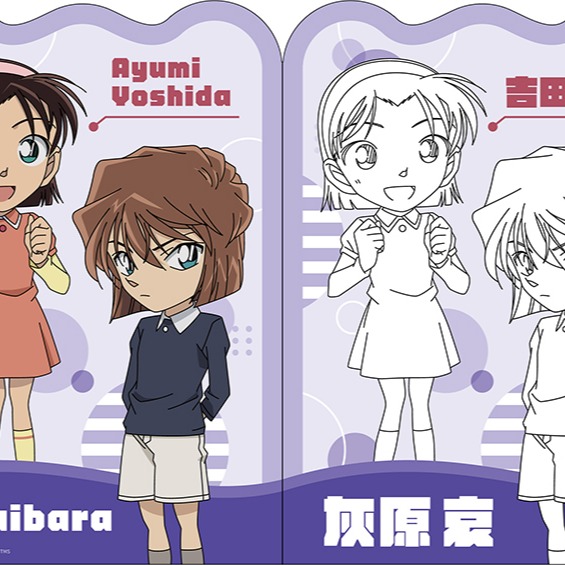 💕現貨💕《京甫》名偵探柯南 小畫家造型貼畫【愛寶童衣舖】-細節圖3