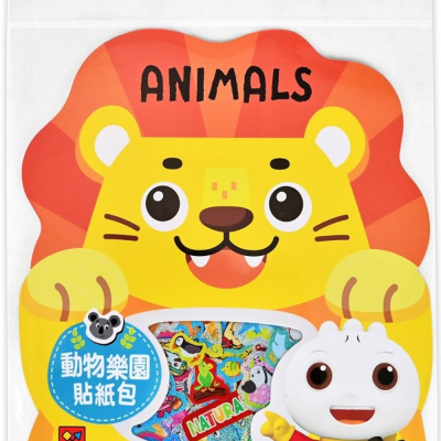 💕現貨💕《風車》動物樂園貼紙包：60張貼紙 FOOD超人【愛寶童衣舖】