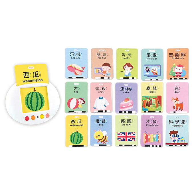 💕現貨💕《風車》幼兒智慧讀卡機（400個雙語單字+138個音效）-FOOD超人【愛寶童衣舖】-細節圖4