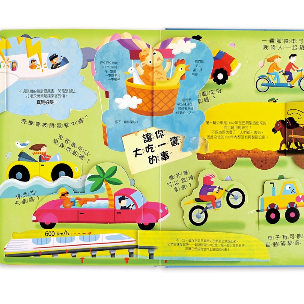 💕現貨💕《風車》我的知識百科翻翻書：交通工具【愛寶童衣舖】-細節圖4