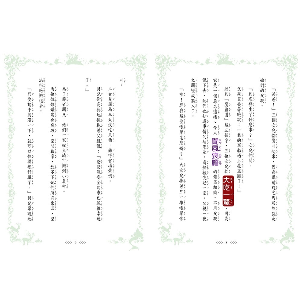 💕現貨💕《東雨文化》童話夢工場：美女愛野獸（隨書附贈：可愛人物貼紙、成語魔法書、心情留言卡）【愛寶童衣舖】-細節圖6