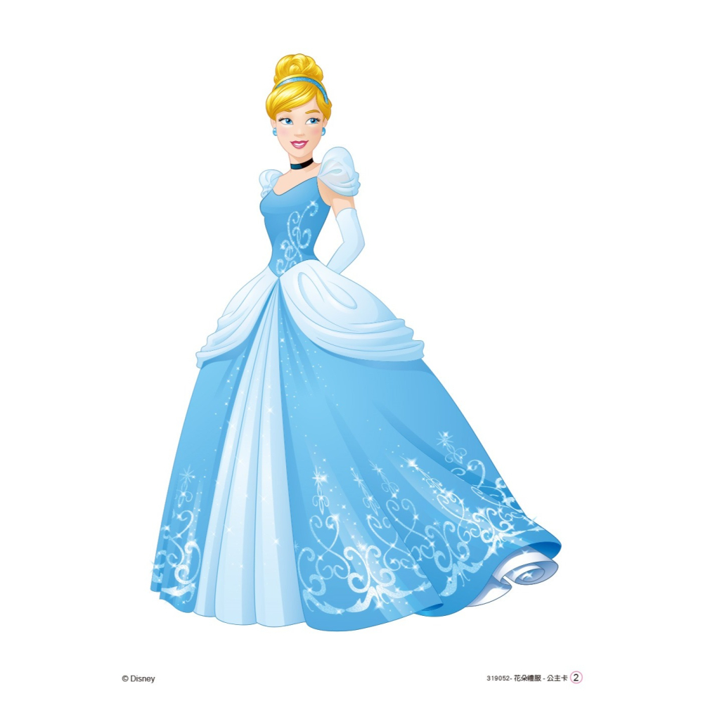 💕現貨💕《東雨文化》迪士尼 DISNEY 我是設計師15立體花朵禮服I （貝兒+仙杜瑞拉）【愛寶童衣舖】-細節圖4