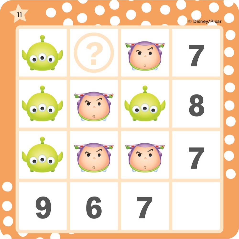 💕現貨💕《東雨文化》迪士尼DISNEY-幼兒益智教具：圖形推理X算術矩陣 （TSUM-TSUM系列）【愛寶童衣舖】-細節圖7