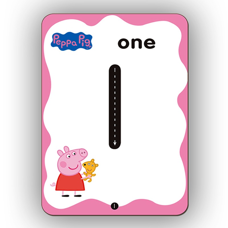 💕現貨💕《世一》粉紅豬123識字卡【愛寶童衣舖】-細節圖3