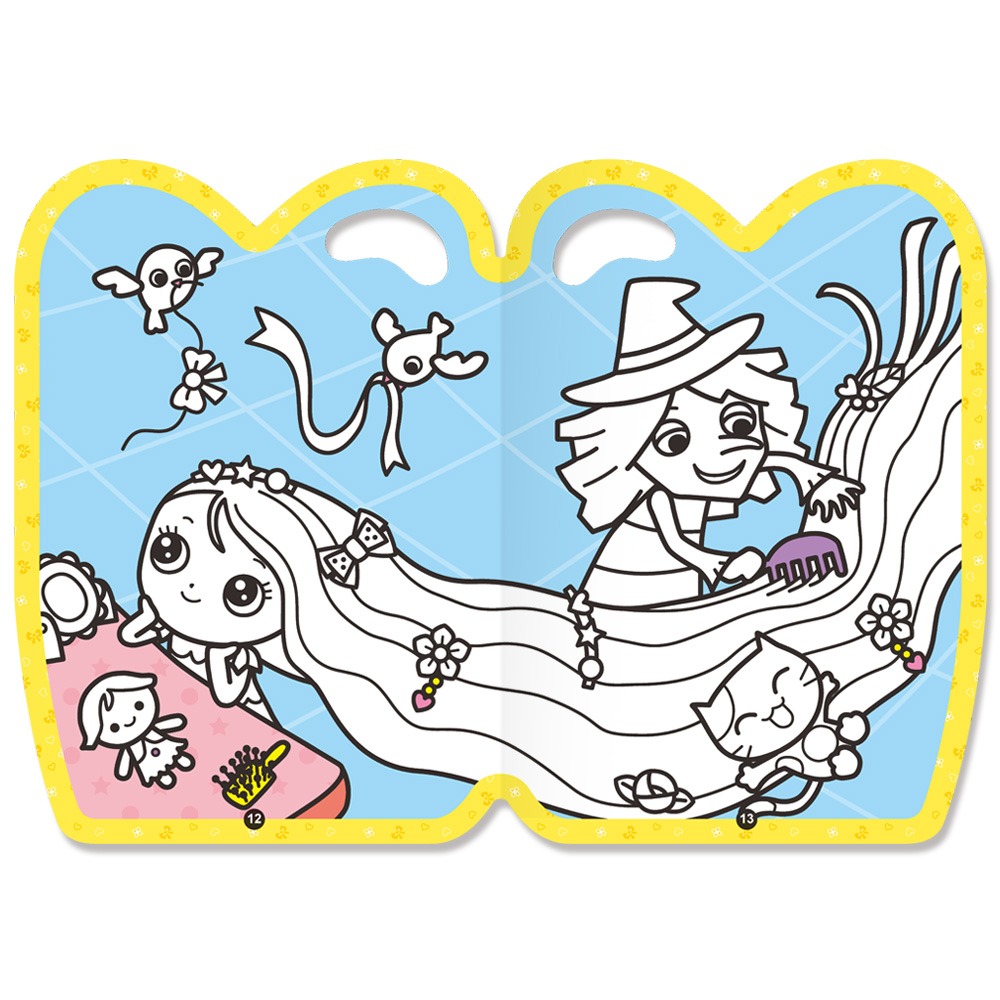 💕現貨💕《世一》手提著色本：長髮公主【愛寶童衣舖】-細節圖4