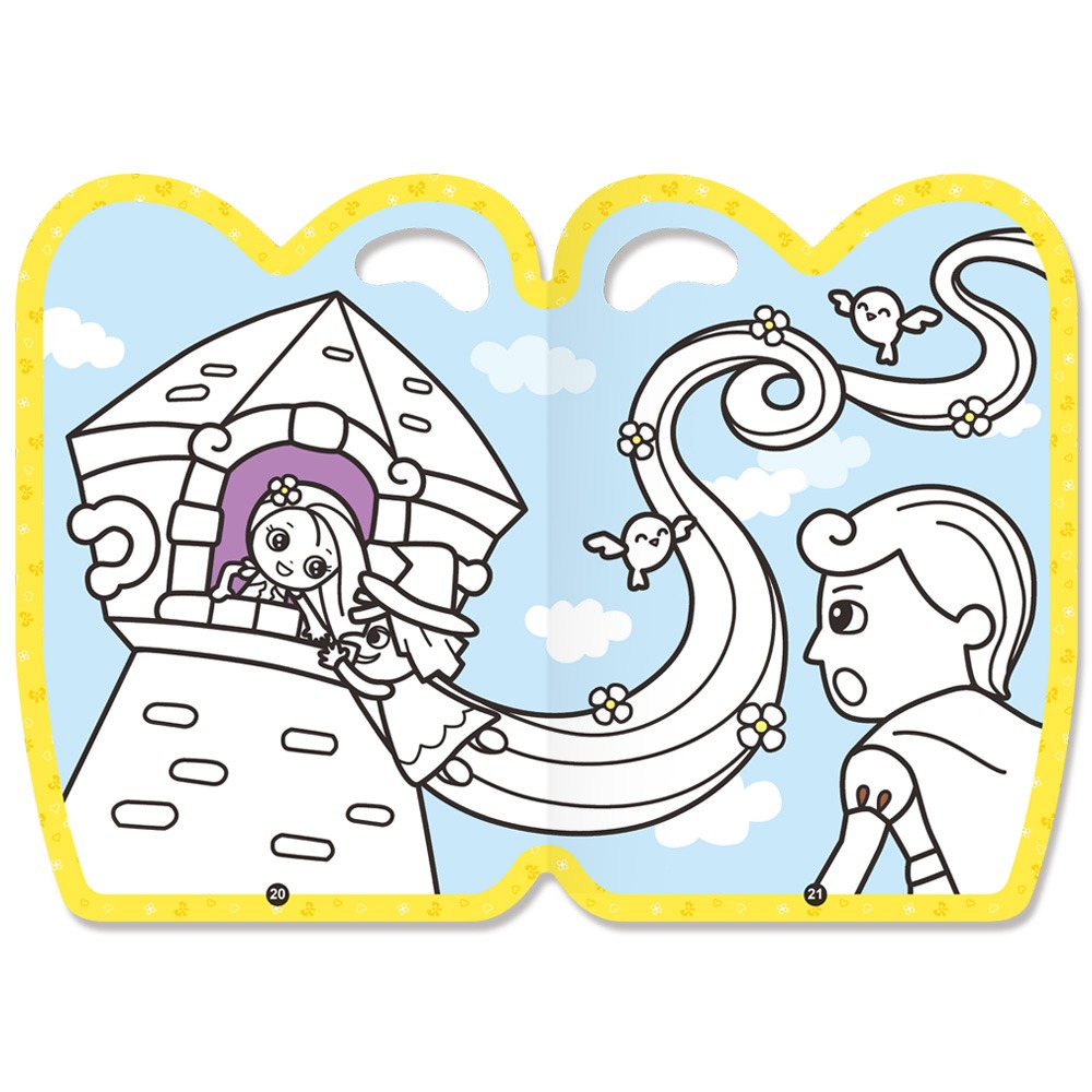 💕現貨💕《世一》手提著色本：長髮公主【愛寶童衣舖】-細節圖5