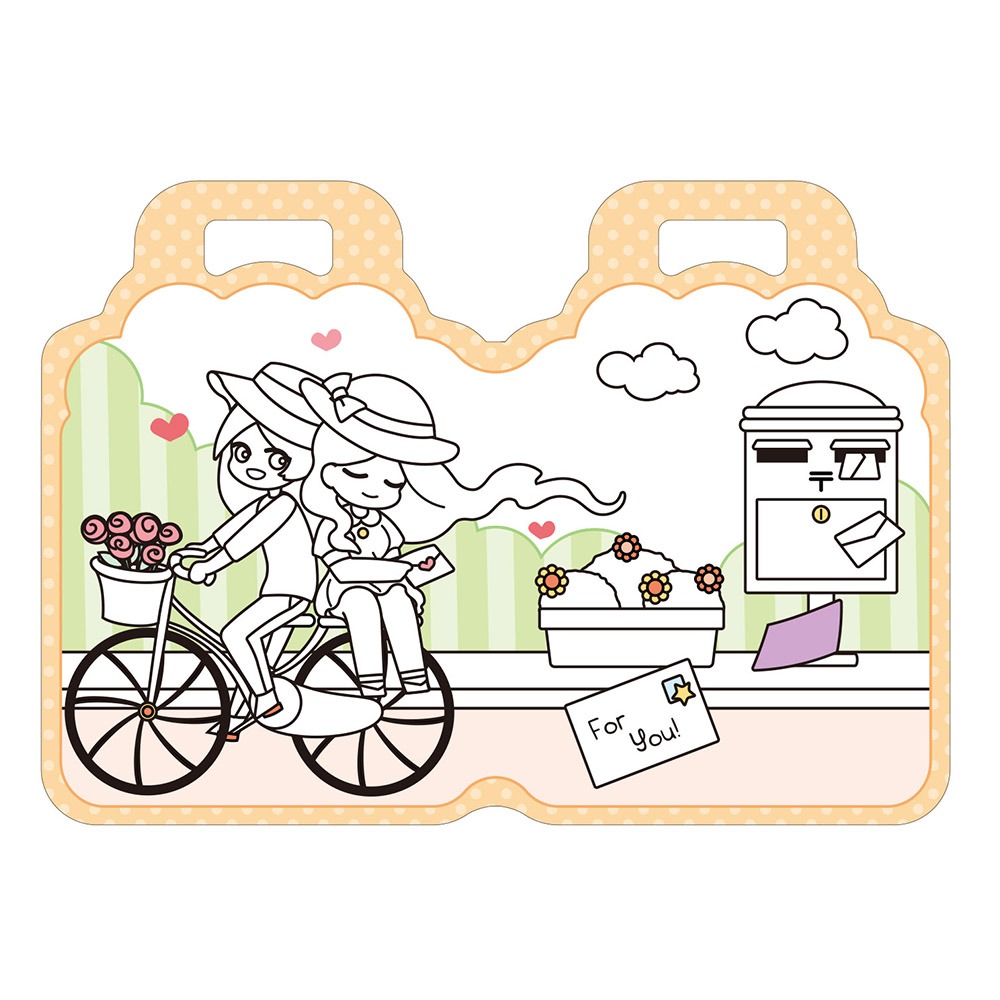 💕現貨💕《世一》手提著色本：甜心女孩【愛寶童衣舖】-細節圖4