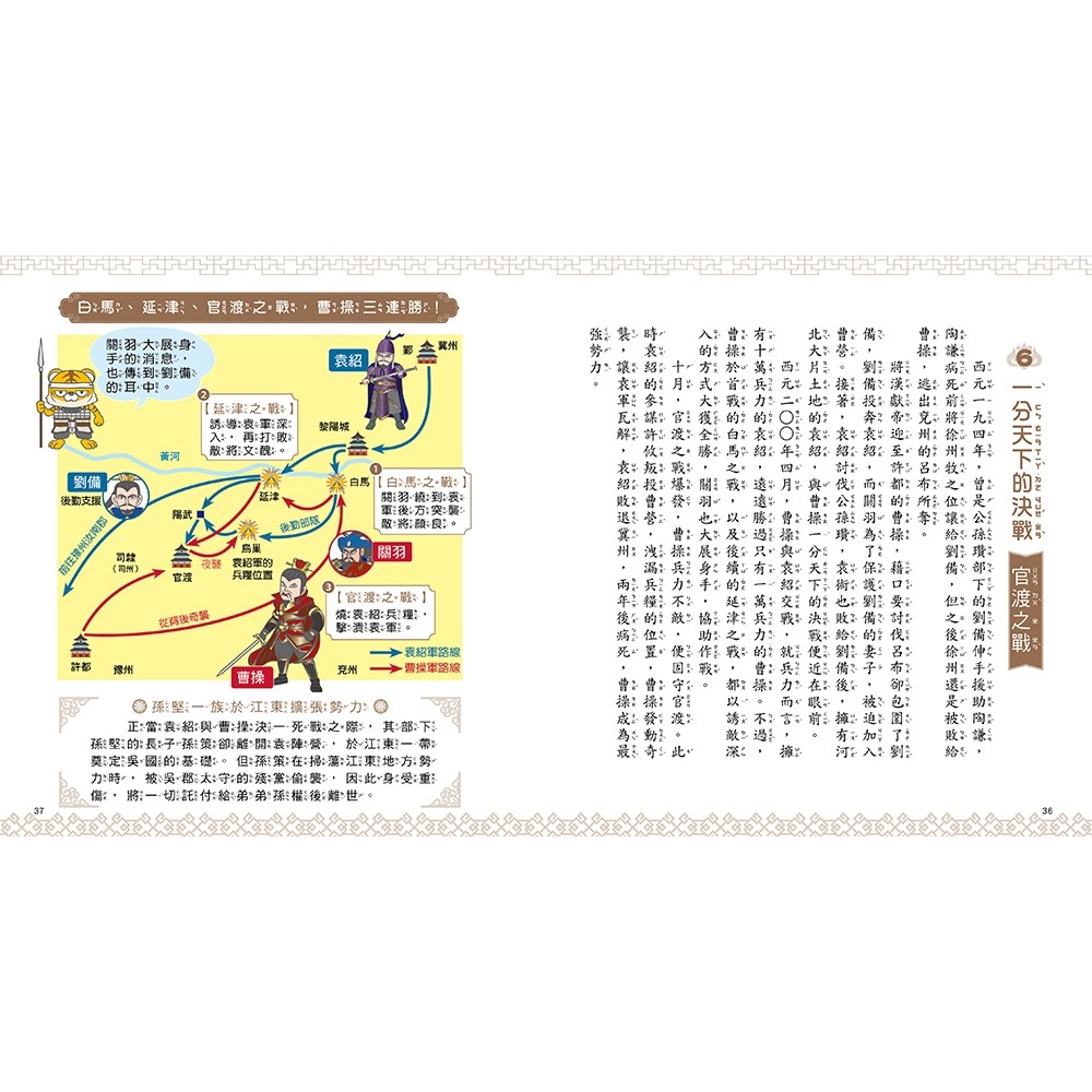 💕現貨💕《和平國際》漫畫知識王：三國圖鑑【跟著可愛角色一起暢遊三國時代！】【愛寶童衣舖】-細節圖8