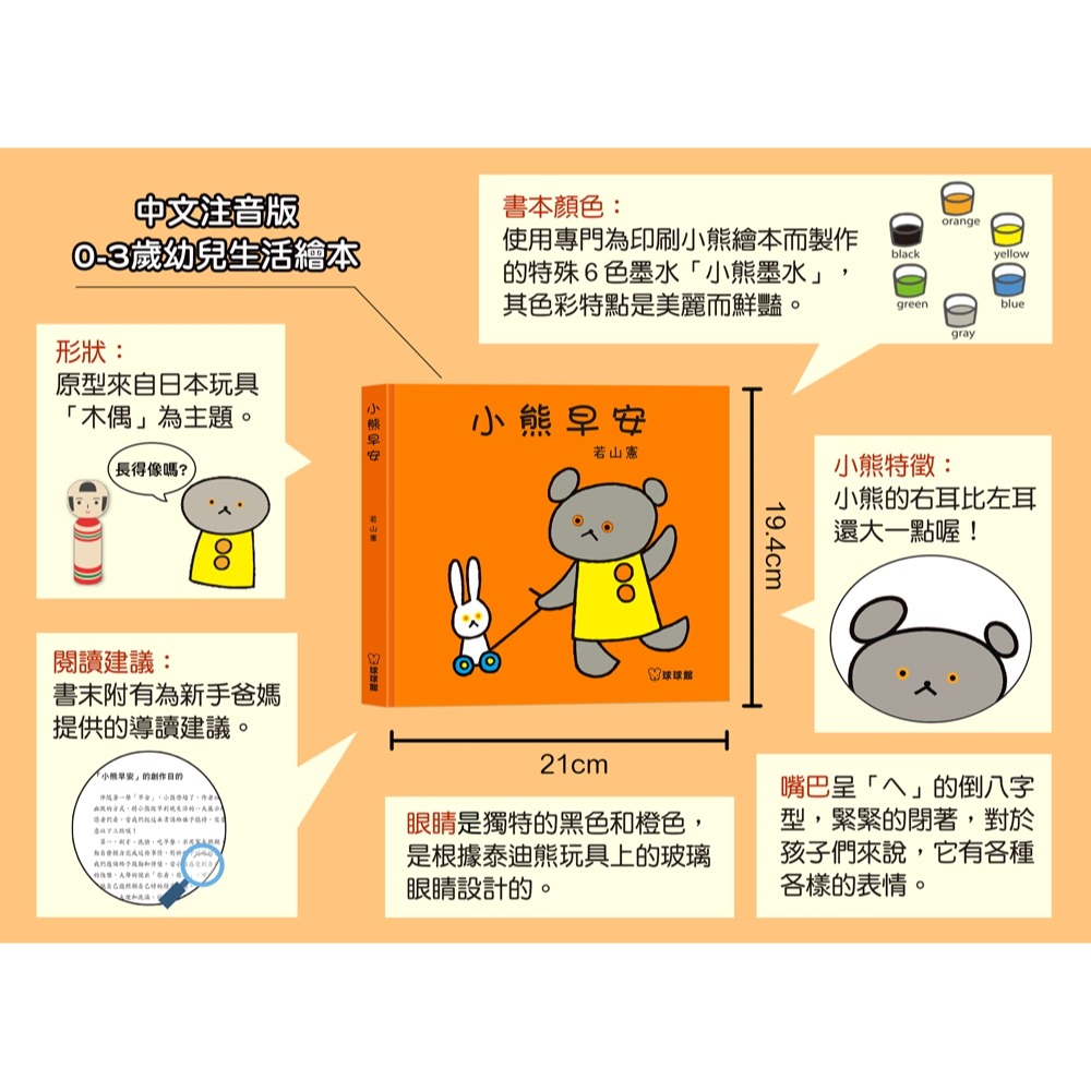 💕現貨💕《球球館》小熊早安【愛寶童衣舖】-細節圖2