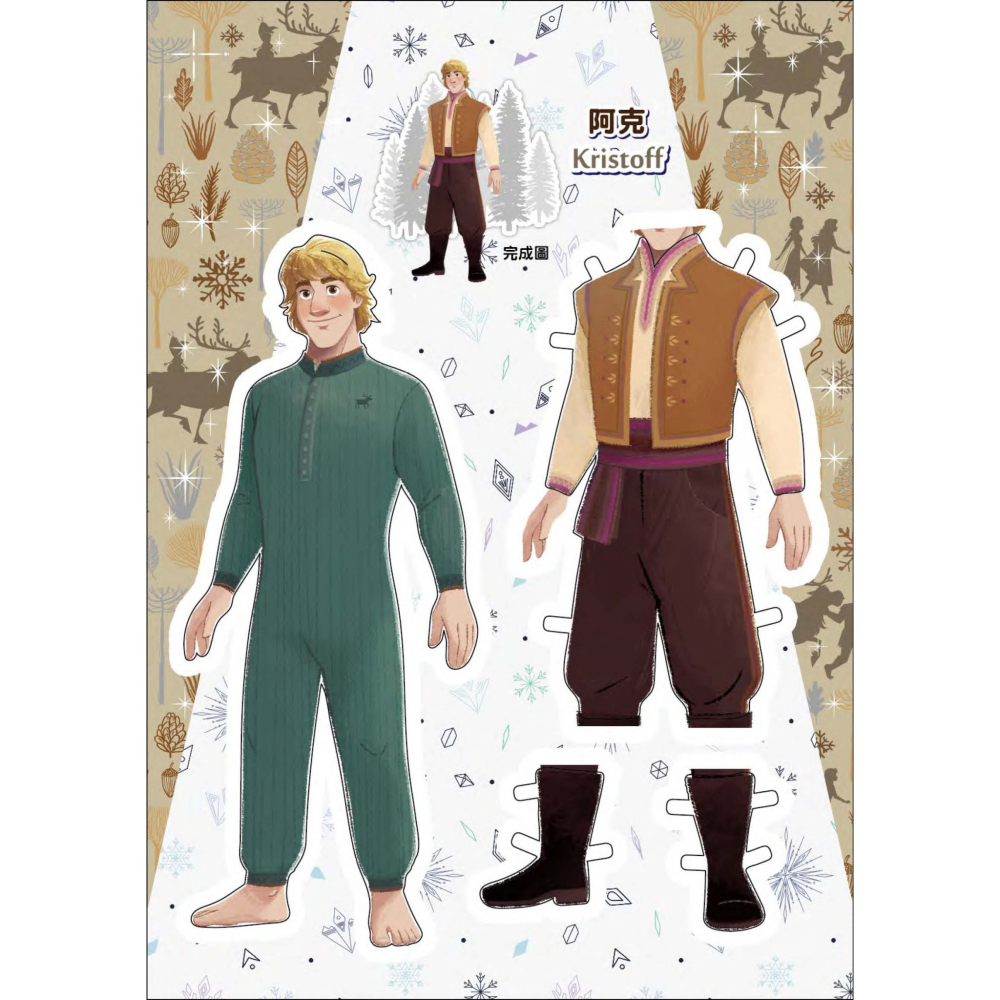 💕現貨💕《京甫》冰雪奇緣 換裝紙娃娃(附手鍊)【愛寶童衣舖】-細節圖5