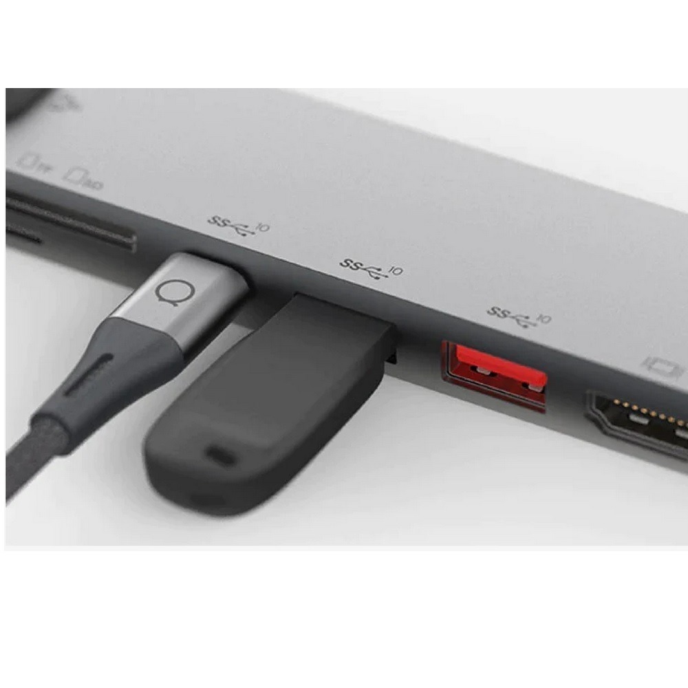 LINQ 8-in-1 集線器HUB_USB-C 10Gbps+PD100W快充+HDMI+RJ45網路孔+SD讀卡機-細節圖4