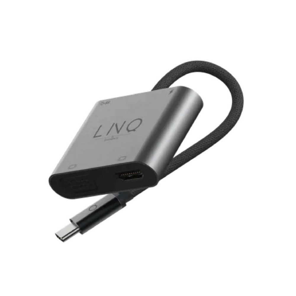 LINQ 4in1 集線器HUB_ PD100W快充+USB3.2+HDMI+VGA 轉接器-細節圖6