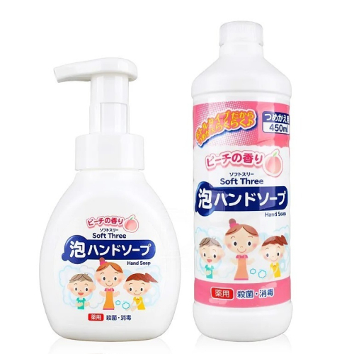 Mitsuei 泡沫慕斯洗手乳-蜜桃香 壓瓶/補充瓶【DDBS】殺菌洗手慕絲