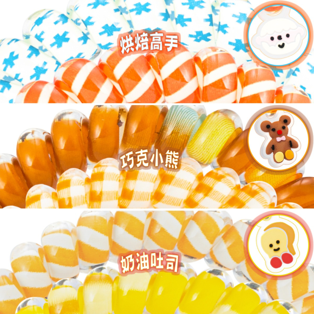 美國Teleties X Tyakasha 時尚兩用電話線髮圈 手環髮圈 髮飾 綁頭髮 頭繩 束髮圈 【DDBS】-細節圖4