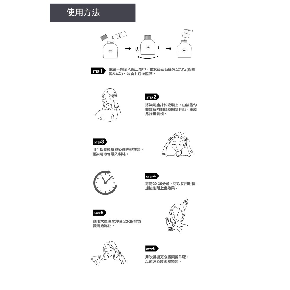 Kesho 泡泡染髮劑 染髮膏 染髮霜 泡泡染-細節圖9