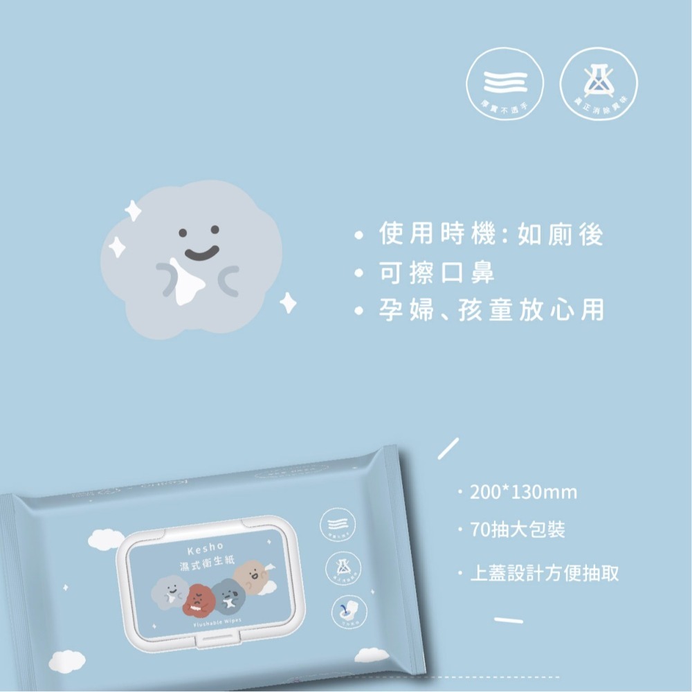 Kesho 方坊聯名濕式衛生紙 / 女性專用濕式衛生紙-細節圖8