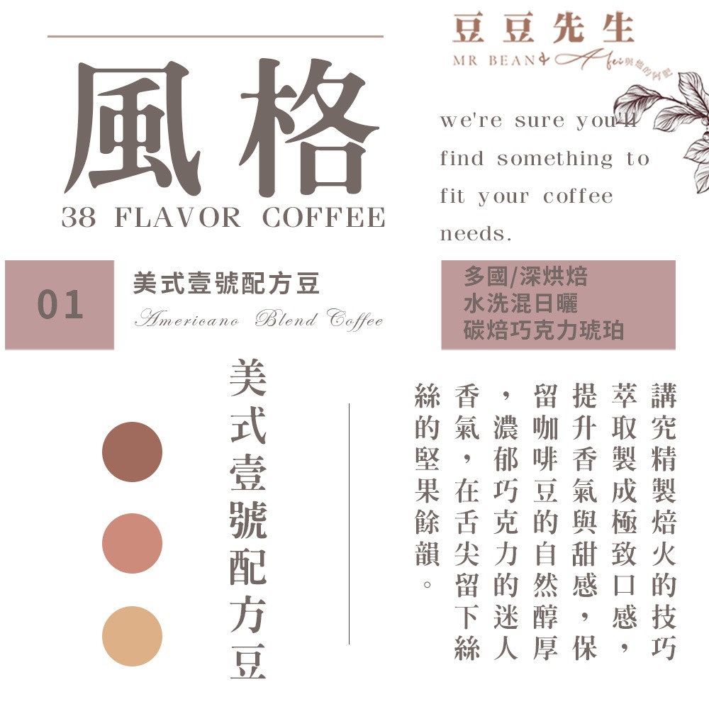 Mr Bean & AFei 商用咖啡Q Grader 經典38種咖啡豆 270G 半磅 X CQI品質鑑定師操刀-規格圖1