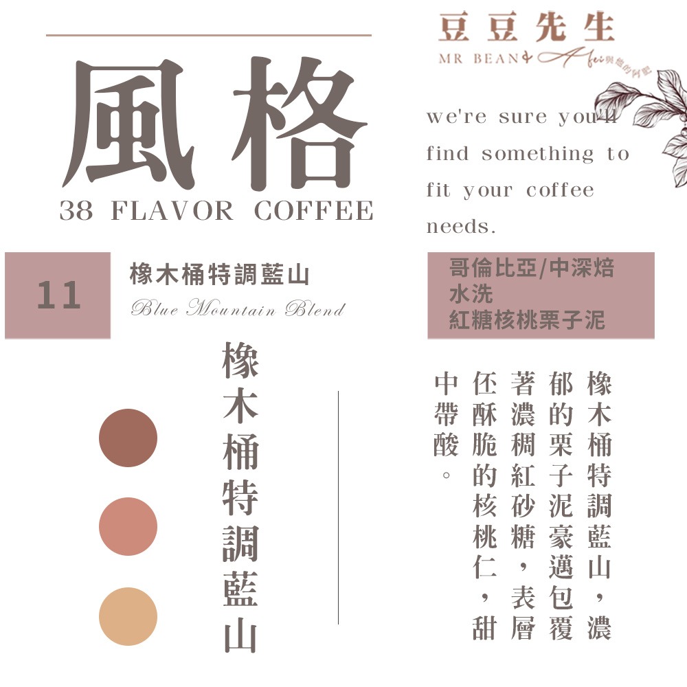 Mr Bean & AFei 商用咖啡Q Grader 經典38種咖啡豆 270G 半磅 X CQI品質鑑定師操刀-規格圖1