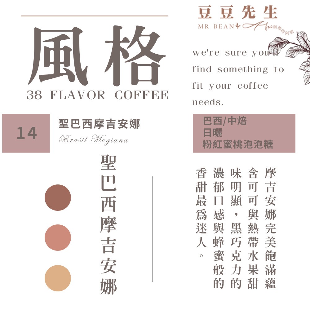Mr Bean & AFei 商用咖啡Q Grader 經典38種咖啡豆 270G 半磅 X CQI品質鑑定師操刀-規格圖1