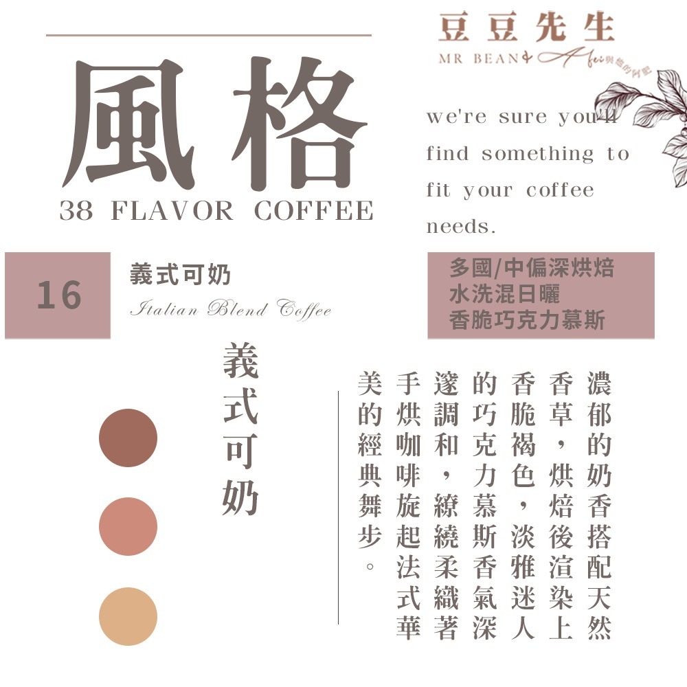 Mr Bean & AFei 商用咖啡Q Grader 經典38種咖啡豆 227G 半磅 X CQI品質鑑定師操刀-規格圖1