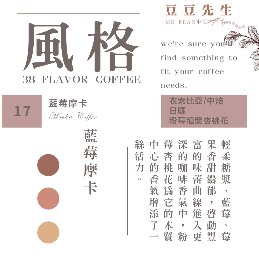 Mr Bean & AFei 商用咖啡Q Grader 經典38種咖啡豆 270G 半磅 X CQI品質鑑定師操刀-規格圖1