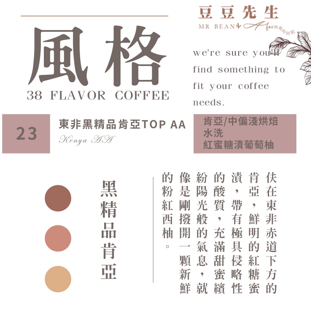 Mr Bean & AFei 商用咖啡Q Grader 經典38種咖啡豆 270G 半磅 X CQI品質鑑定師操刀-規格圖1