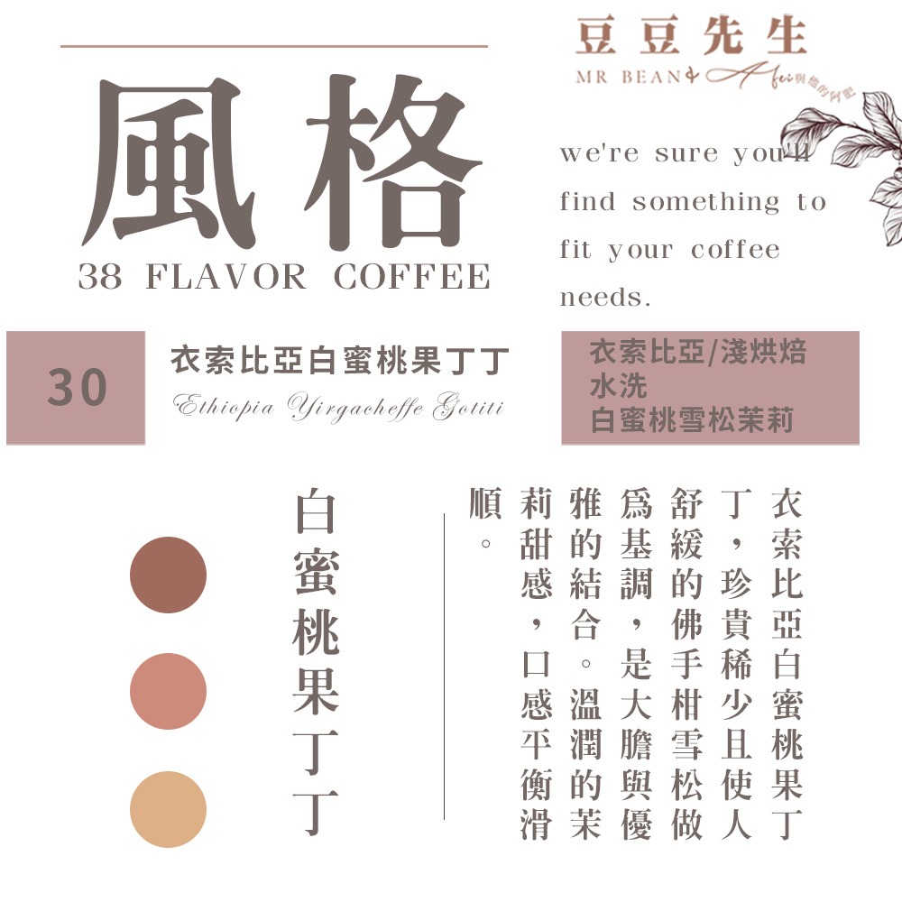 Mr Bean & AFei 商用咖啡Q Grader 經典38種咖啡豆 270G 半磅 X CQI品質鑑定師操刀-規格圖1