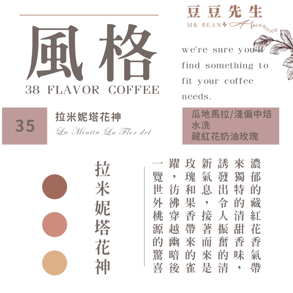 Mr Bean & AFei 商用咖啡Q Grader 經典38種咖啡豆 270G 半磅 X CQI品質鑑定師操刀-規格圖1