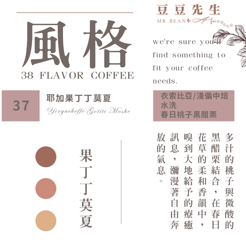 Mr Bean & AFei 商用咖啡Q Grader 經典38種咖啡豆 270G 半磅 X CQI品質鑑定師操刀-規格圖1