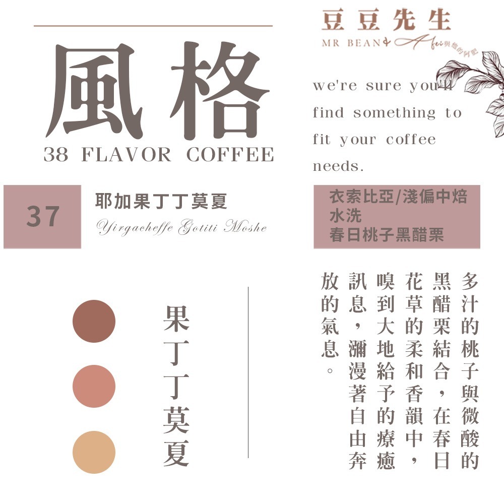 Mr Bean & AFei 商用咖啡Q Grader 經典38種咖啡豆 227G 半磅 X CQI品質鑑定師操刀-規格圖1