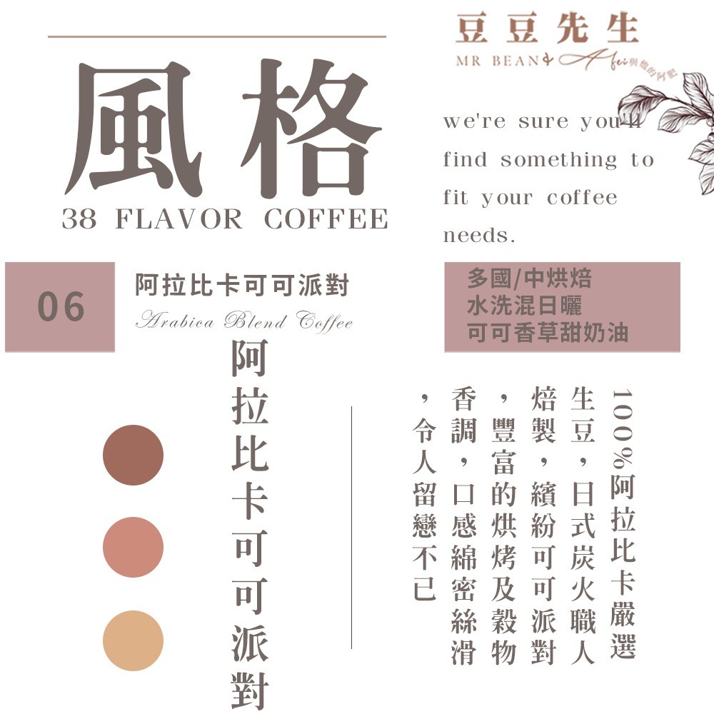 Mr Bean & AFei 商用咖啡Q Grader 經典38種咖啡豆 227G 半磅 X CQI品質鑑定師操刀-規格圖1