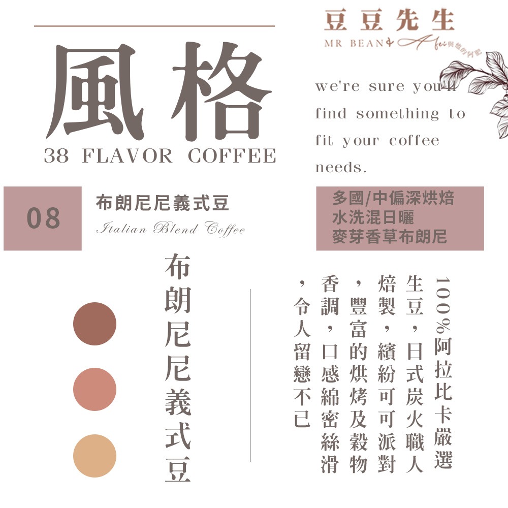 Mr Bean & AFei 商用咖啡Q Grader 經典38種咖啡豆 270G 半磅 X CQI品質鑑定師操刀-規格圖1
