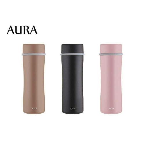 特價 內膽真陶瓷 台灣製造 艾樂AURA-多功能隨行輕量陶瓷保溫瓶450ML附濾網(3色可選)