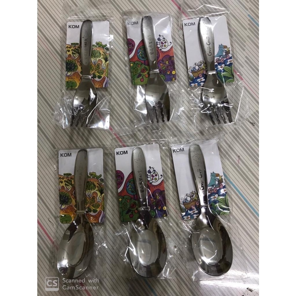 @多款選擇@現貨公司貨+發票~KOM兒童316不鏽鋼湯匙/叉子-共18款-細節圖6