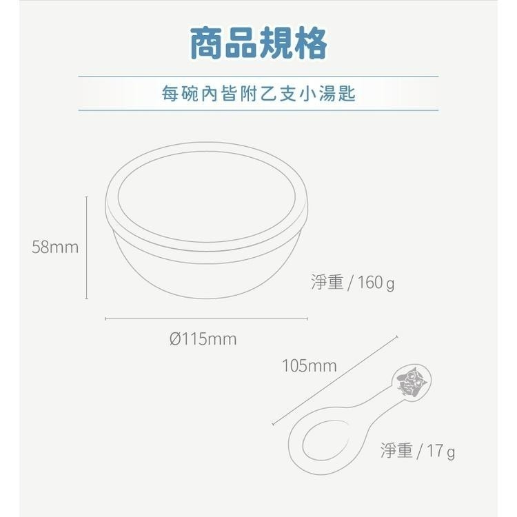 @多款選擇@現貨公司貨+發票@KOM-台灣製造316不鏽鋼矽膠隔熱碗 /兒童碗/餐袋/316不鏽鋼兒童隔熱碗-細節圖6