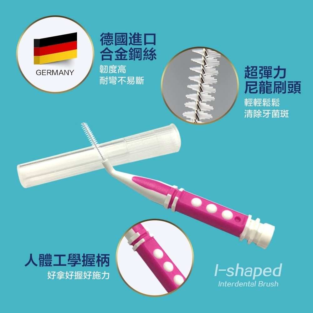 @奈森克林@柔滑齒間刷(40入)I型牙間刷(12入)/L型牙間刷(10入)/抗菌牙間刷(10入)-細節圖6