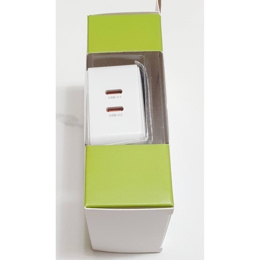 蘋果 I16 I17快充頭 MEGA KING 45W GaN氮化鎵PD雙孔旅充頭(2C) 白色 神腦-細節圖3