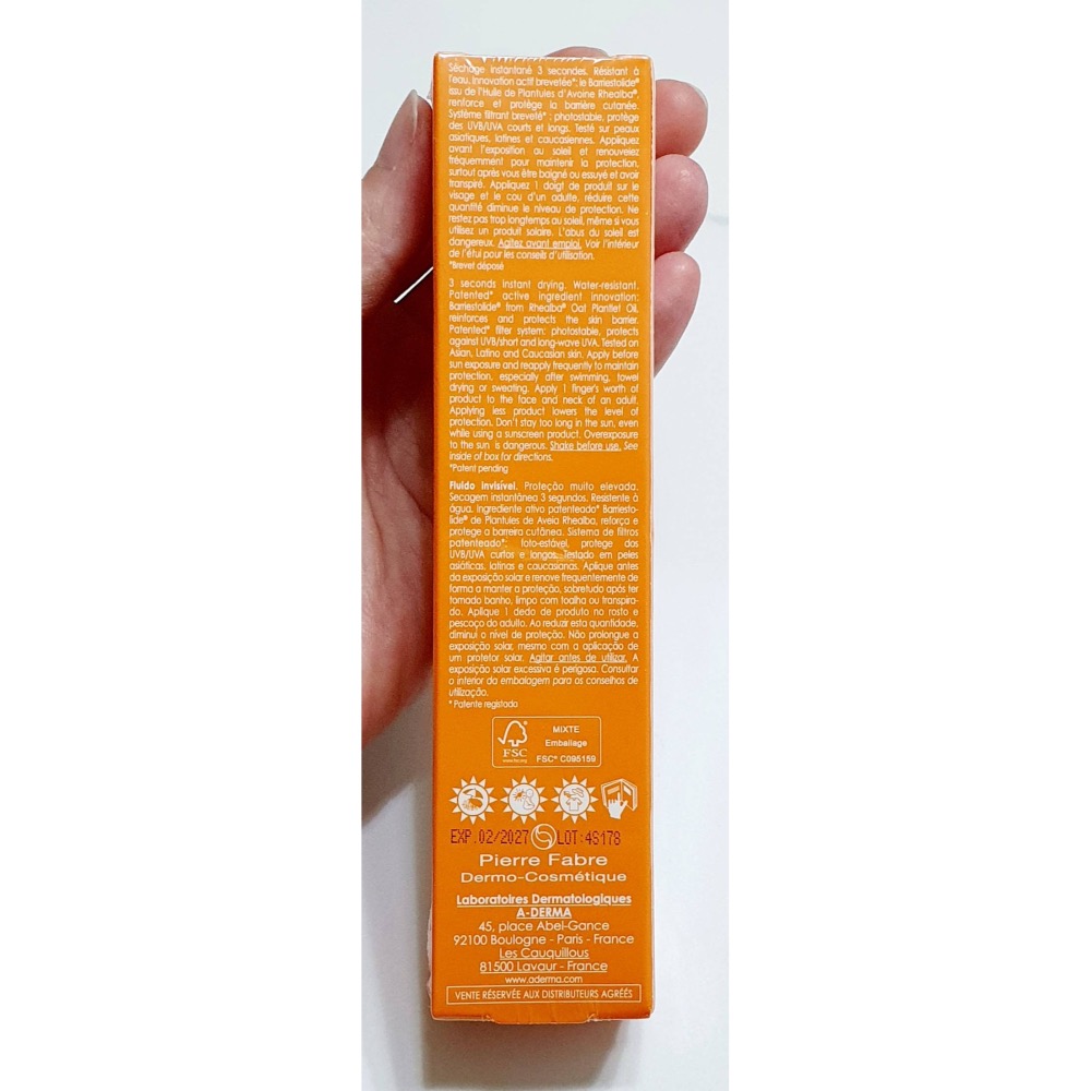 A-DERMA 艾芙美 燕麥超輕感隔離乳SPF50+ 40ml(輕透妝前乳/防曬)-細節圖4