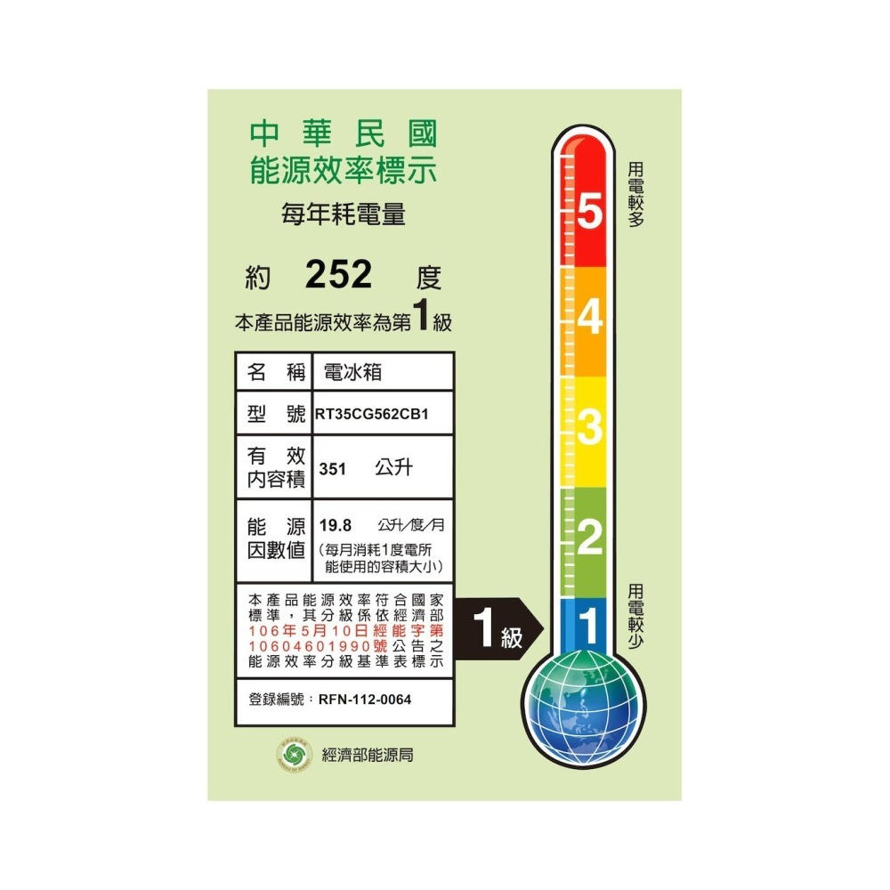福利品展示機出清!!SAMSUNG三星 351公升極簡雙門冰箱 RT35CG562CB1/TW-細節圖4