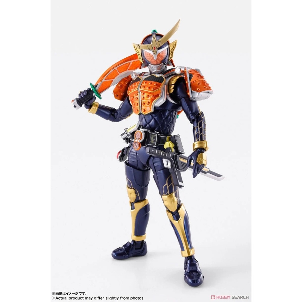 新豐強森 BANDAI 代理版 S.H.F 真骨彫製法 假面騎士鎧武 柳橙鎧甲 可動-細節圖2