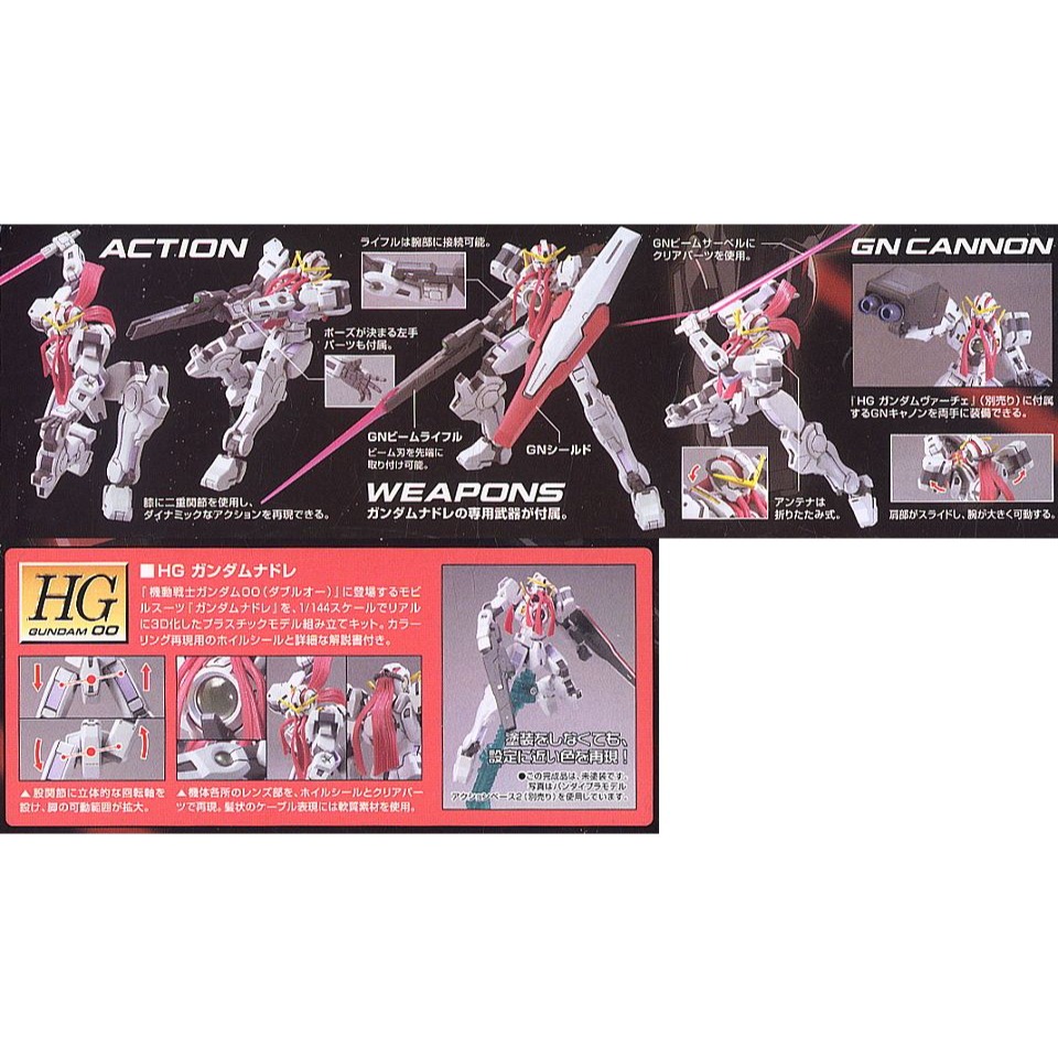 新豐強森 HG OO #15 1/144 GN-004中性鋼彈 5060645 / 4573102606457-細節圖3