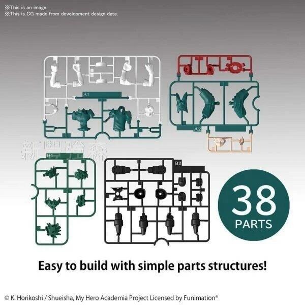 新豐強森 BANDAI 組裝模型 ENTRY GRADE 我的英雄學院 綠谷出久 5059125-細節圖3