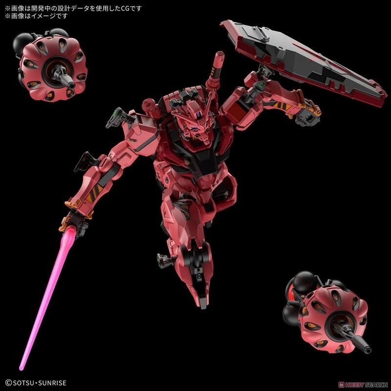 新豐強森 BANDAI 代理版 組裝模型 HG 1/144 鋼彈GQuuuuuuX 紅色鋼彈 5068569-細節圖3